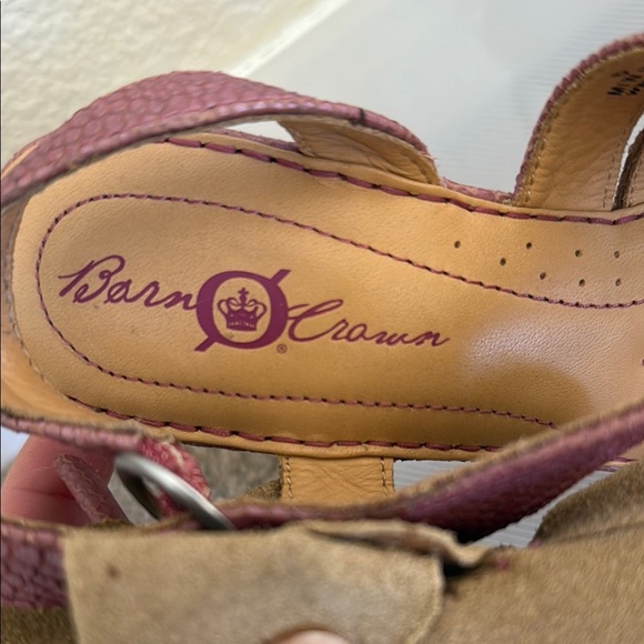 Mauve Strappy Snakeskin Heals by Born Crown - Picture 4 of 9